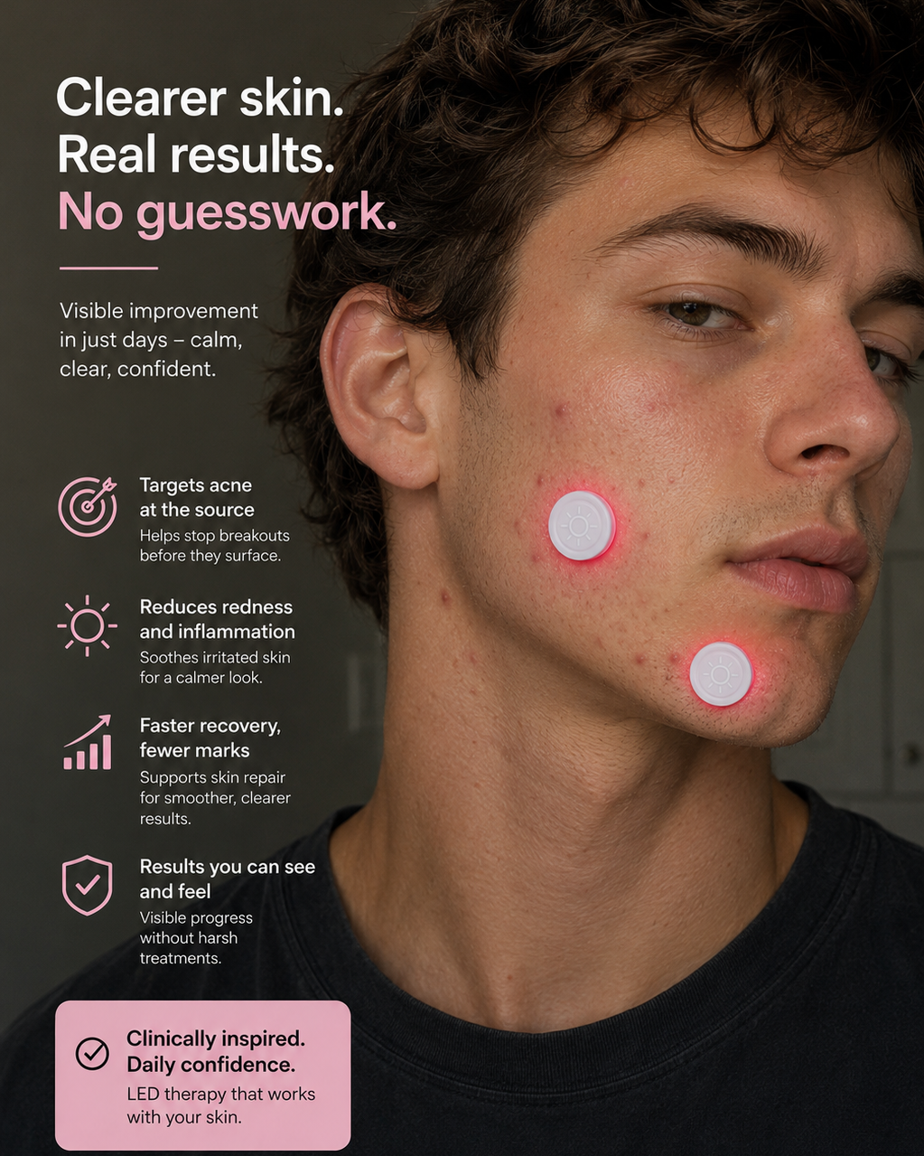 ClearBeam LED Acne & Pimple Spot Patches