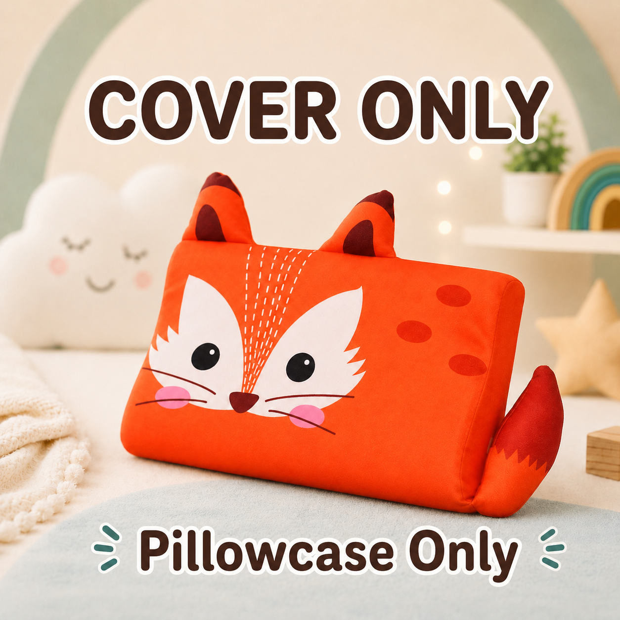Animal Pillow Cover Only — Fits RinngaSnuggle™