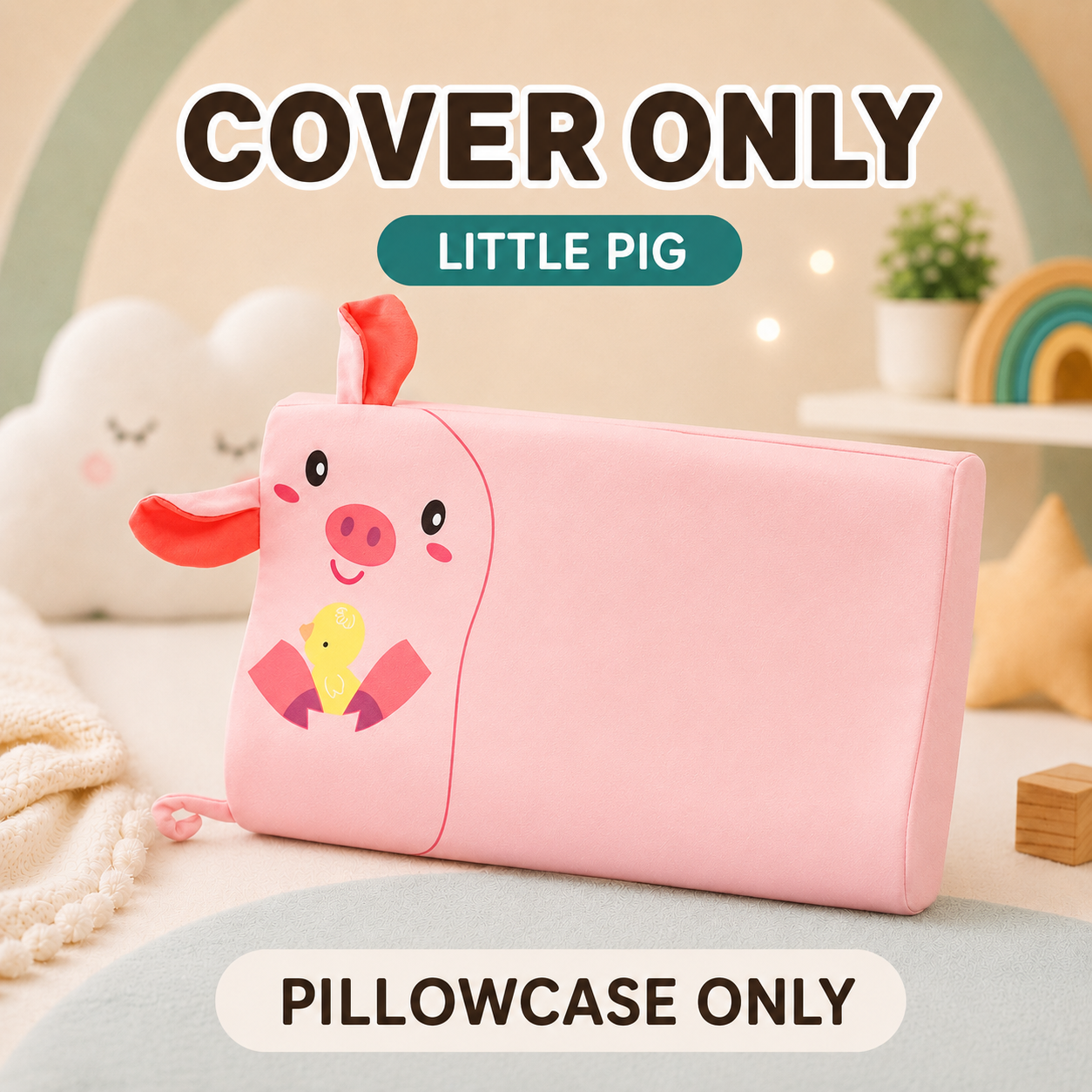 Animal Pillow Cover Only — Fits RinngaSnuggle™