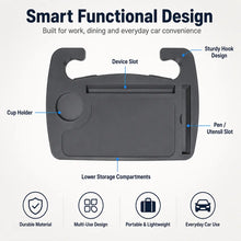 Car Tray Table for Meals, Laptop & Travel