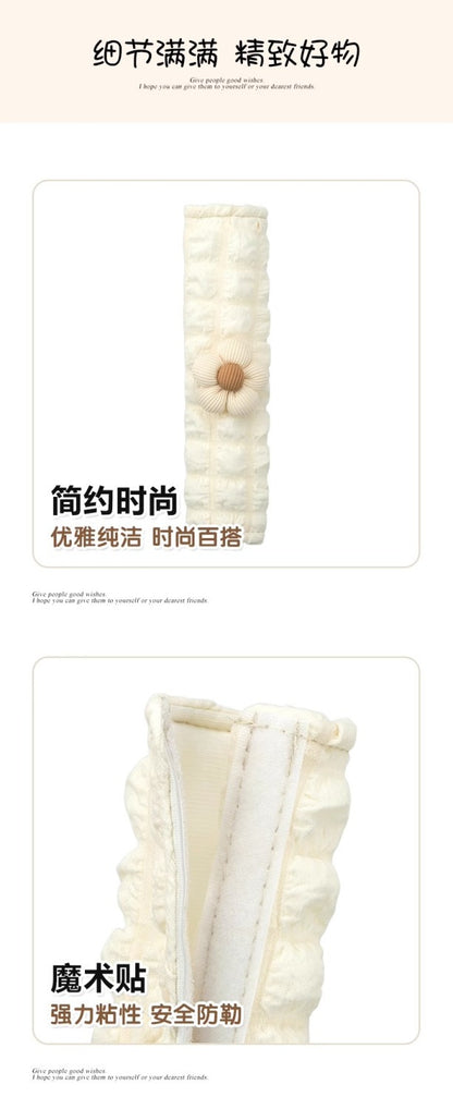 Seatbelt Shoulder Pad Cover — Cute Bear Style + Anti-Slip (All Season)