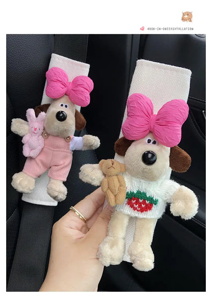 Cute Repair Dog Car Seat Belt Shoulder Cover