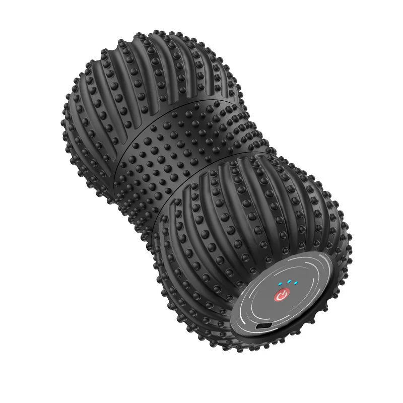 2-in-1 Electric Peanut Ball Yoga Column Massager with Speaker, Leg Relaxing Massage Roller