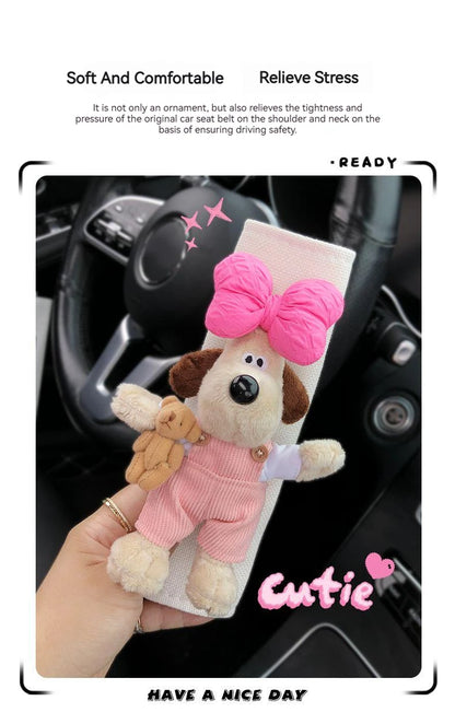 Cute Repair Dog Car Seat Belt Shoulder Cover