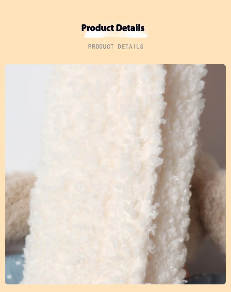 Cute Rabbit Seatbelt Cover (Plush) — Soft Shoulder Pad (Universal Fit)