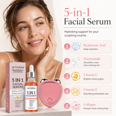 Mini Microcurrent Facial Device+Facial Serum Kit,EMS Face Lift Massager Face Sculpting Beauty Tool Rejuvenation Tighten Skincare