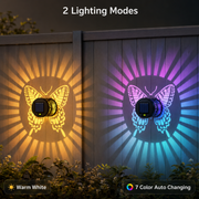 Decorative Solar Butterfly Lights Garden Wall